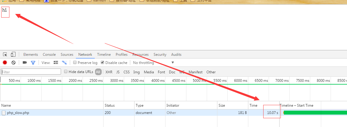 php sleep执行后没有超时图片